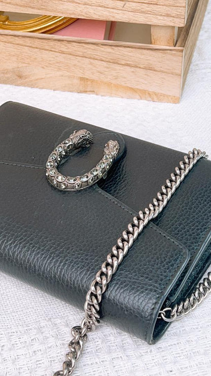 Gucci Black Calfskin Dionysus Woc