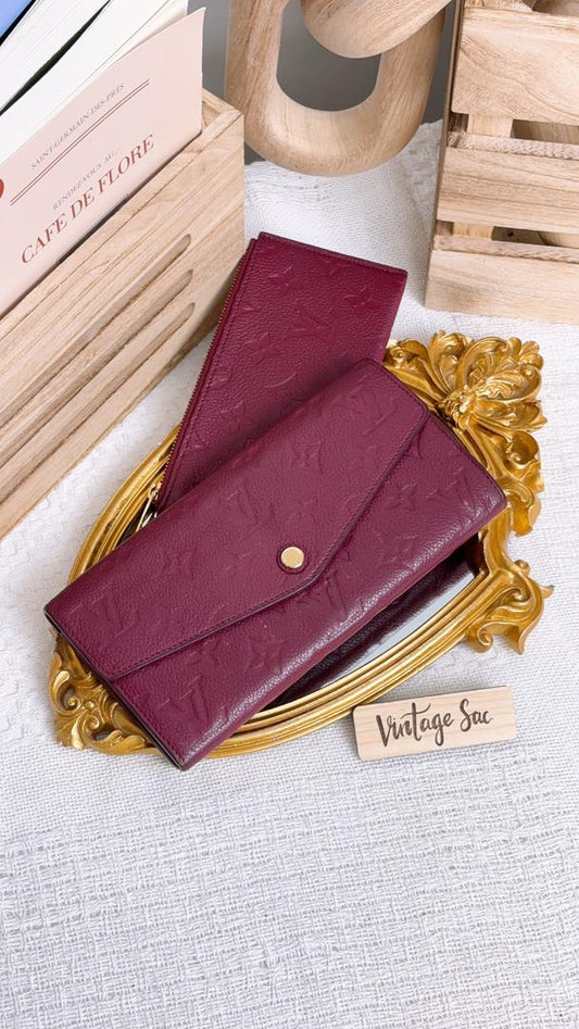 Louis Vuitton Purple Empreinte Curieuse 2in1 Wallet