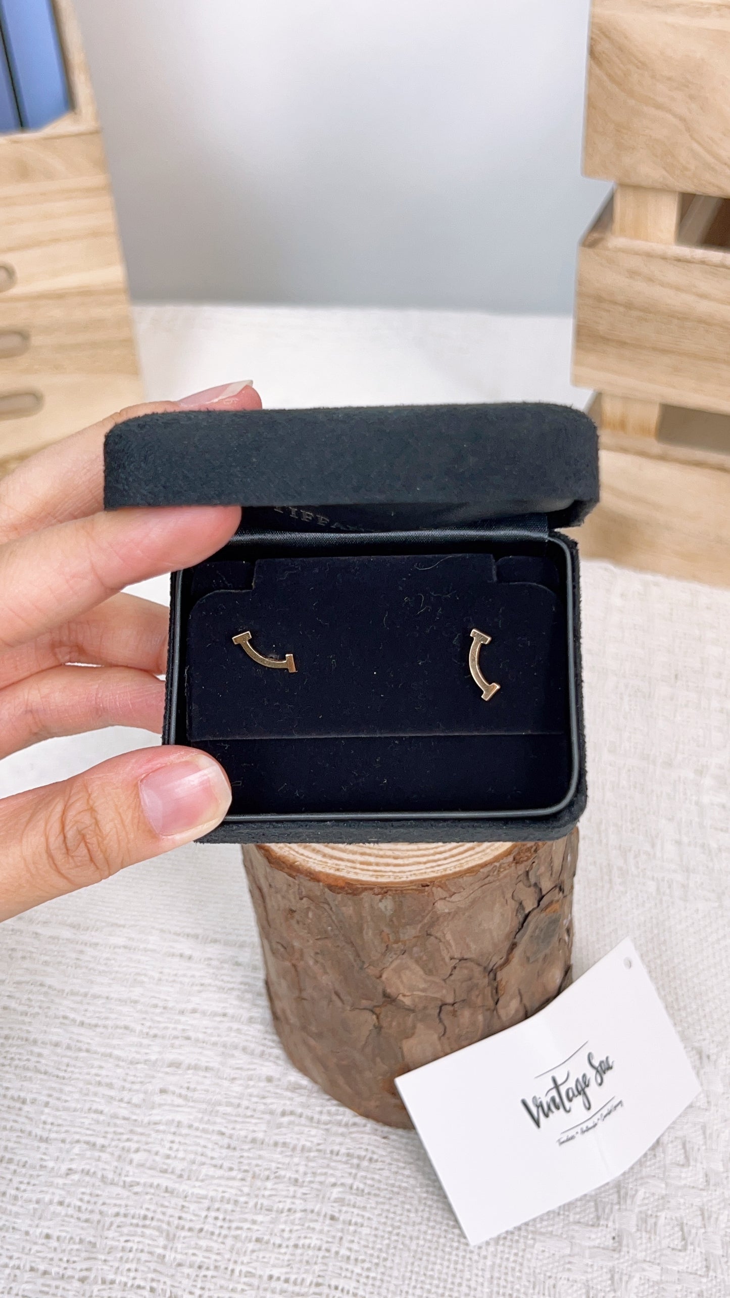 Tiffany & Co T Smile Yellow Gold Earrings