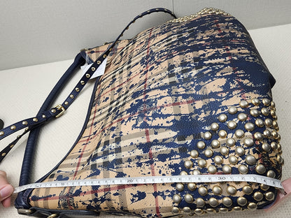 Burberry Haymarket Check Splash Studded Canterbury Tote