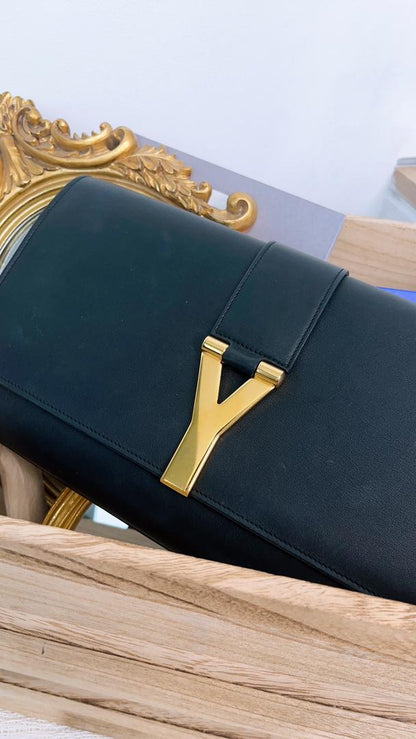 YSL Calfskin Y ligne Clutch