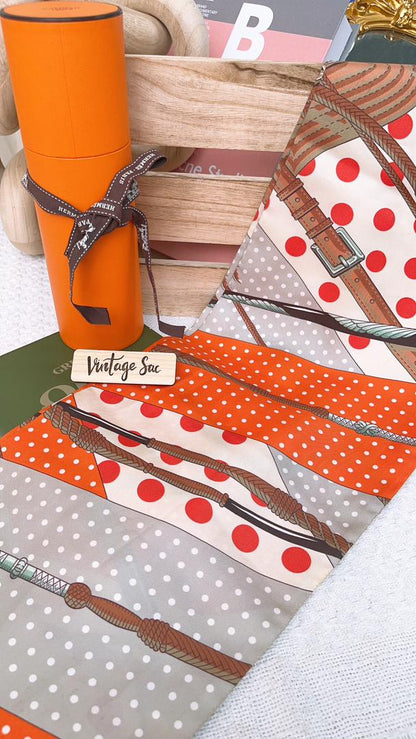 Hermes Clic Clac A Pois Maxi Twilly