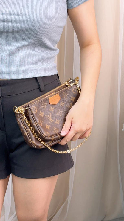 Louis Vuitton Monogram Khaki Multi Pochette
