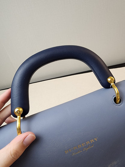 Burberry Medium DK88 Top Handle Bag in Trench Calfskin