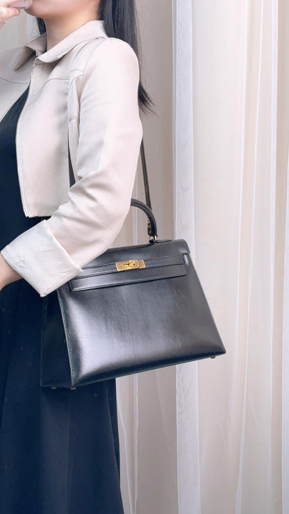 Hermes Black Box Kelly 32 (GHW)