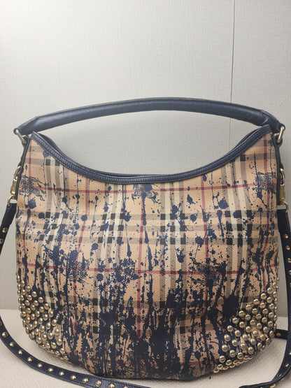 Burberry Haymarket Check Splash Studded Canterbury Tote