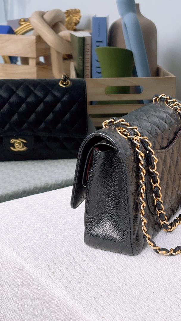 Chanel Black Caviar Medium CF (GHW)