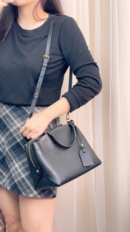 Louis Vuitton Black Empreinte Petit Palais