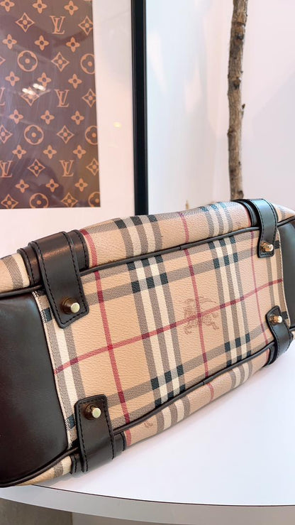 Burberry Haymarket Check Bowling Tote