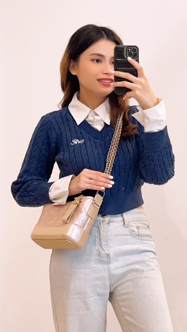 Chanel Champagne Small Gabrielle Hobo