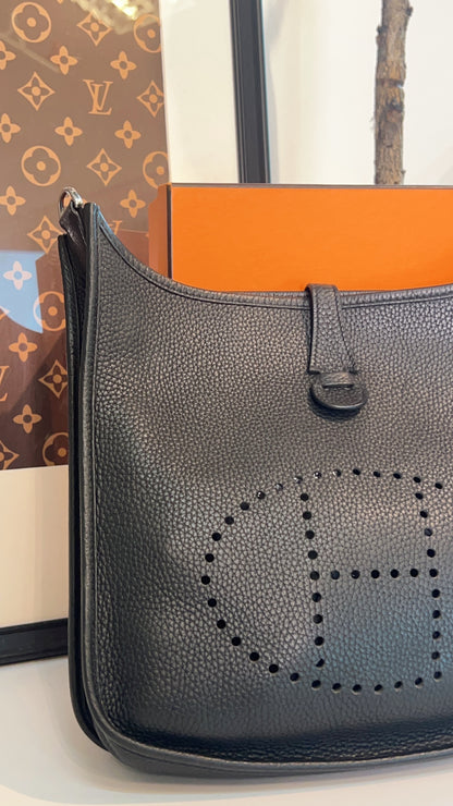 Hermes Black Clemence Evelyne 29 PHE