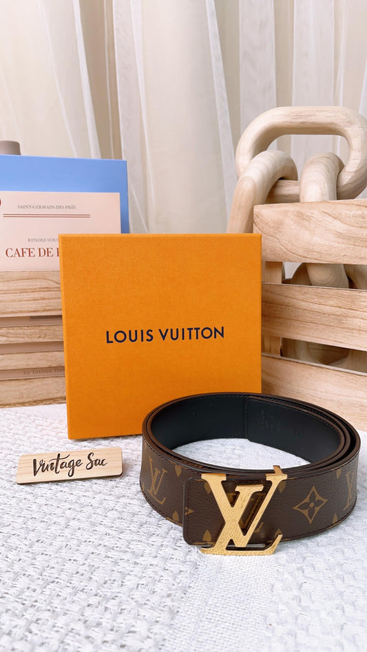 LV Monogram Black Reversible Initiales Belt 40mm