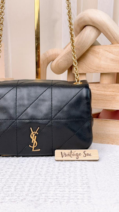 YSL Black Lambskin Mini Jamie 4.3 (GHW)