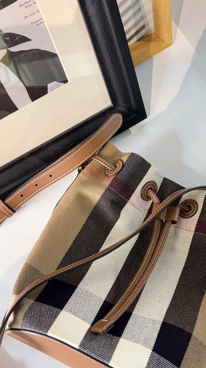 Burberry Canvas Bucket Bag