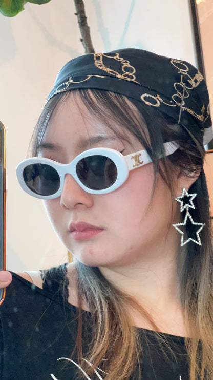 Celine Marble White Triomphe Sunglasses