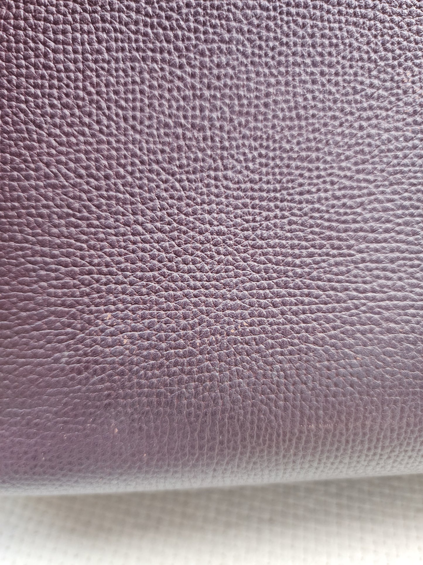 Burberry Burgundy Calfskin Banner Tote Small