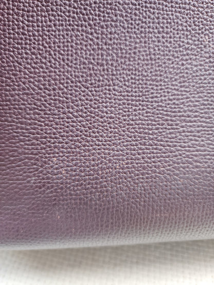 Burberry Burgundy Calfskin Banner Tote Small