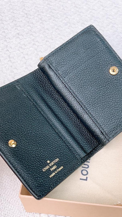 LV Black Monogram Empreinte Clea Wallet