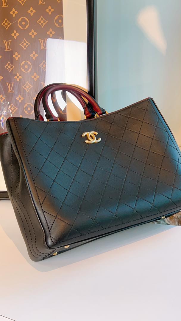Chanel Cerf Executive Tote in Black Caviar (GHW)
