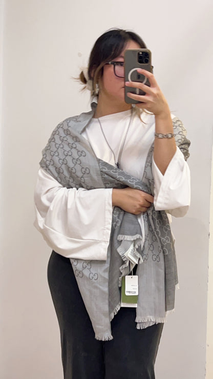 Gucci Grey Scarf