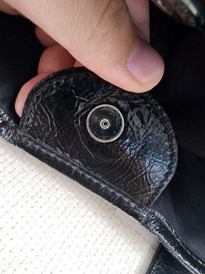 Burberry Black Nylon Beat Check Victoria Tote