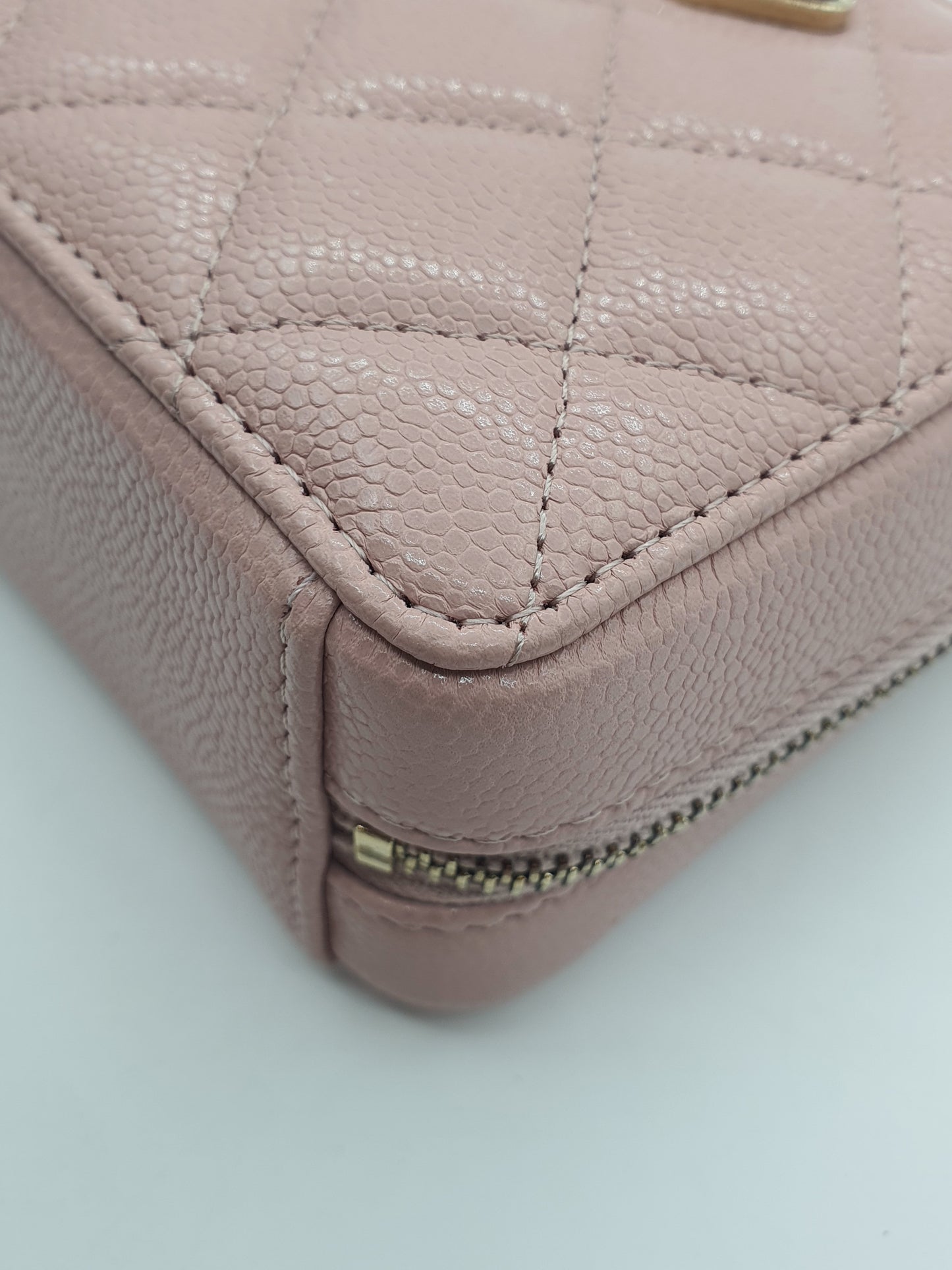 Chanel Pink Caviar Love Square Mini Bag (LGHW)