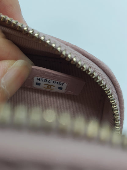 Chanel Pink Caviar Love Square Mini Bag (LGHW)