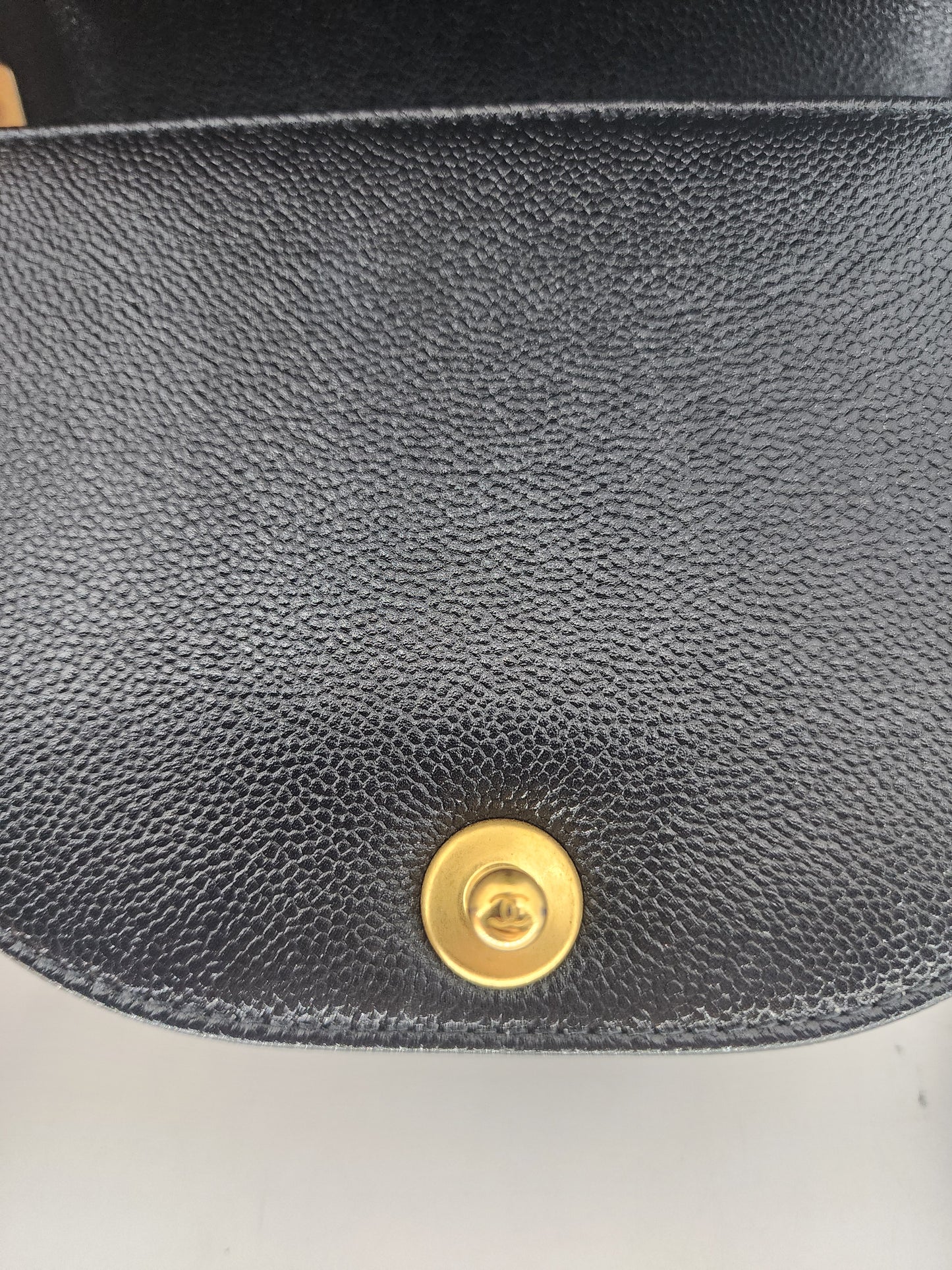 Chanel Black Caviar Small Curve Boy Flap Bag GHW