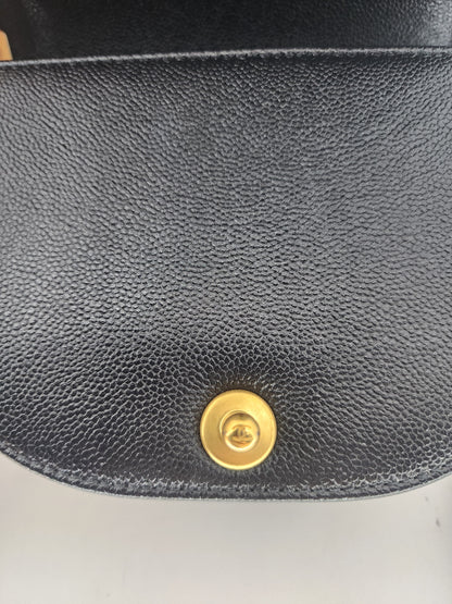Chanel Black Caviar Small Curve Boy Flap Bag GHW