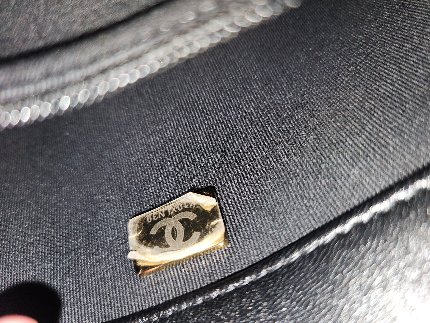 Chanel Black Lambskin 22S Chunky Chain 21cm Flap (GHW)