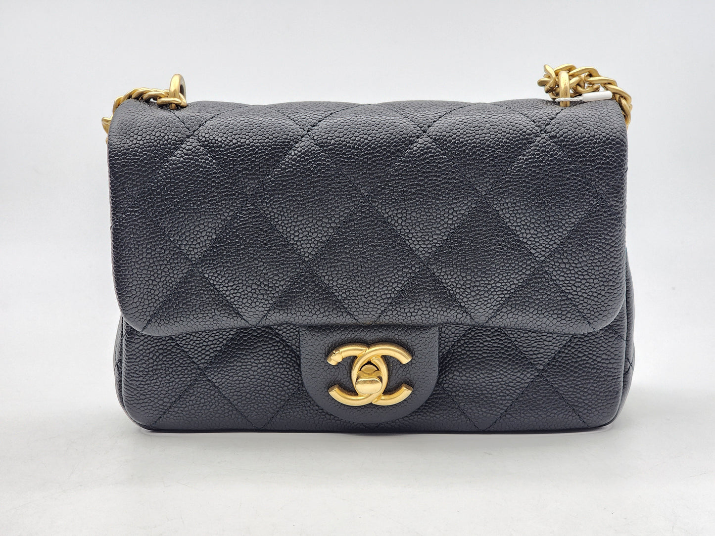 Chanel Black Caviar Mini Heart Crush Flap Bag