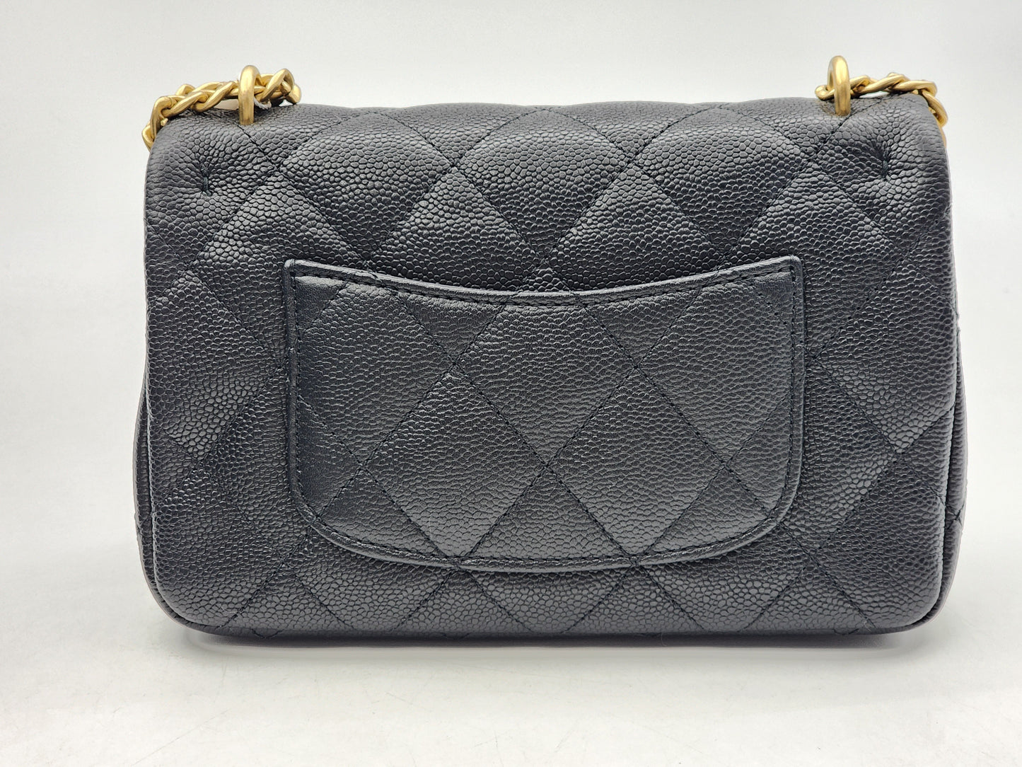 Chanel Black Caviar Mini Heart Crush Flap Bag