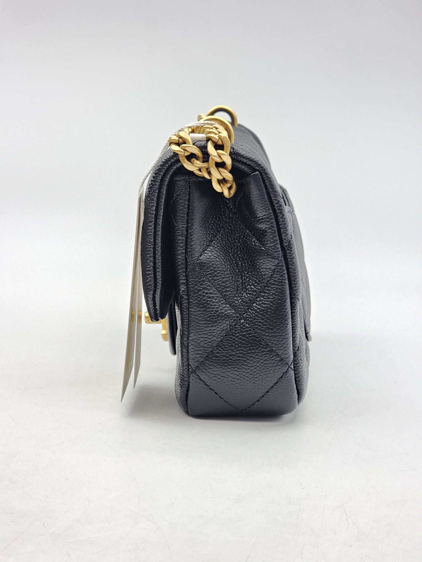 Chanel Black Caviar Mini Heart Crush Flap Bag