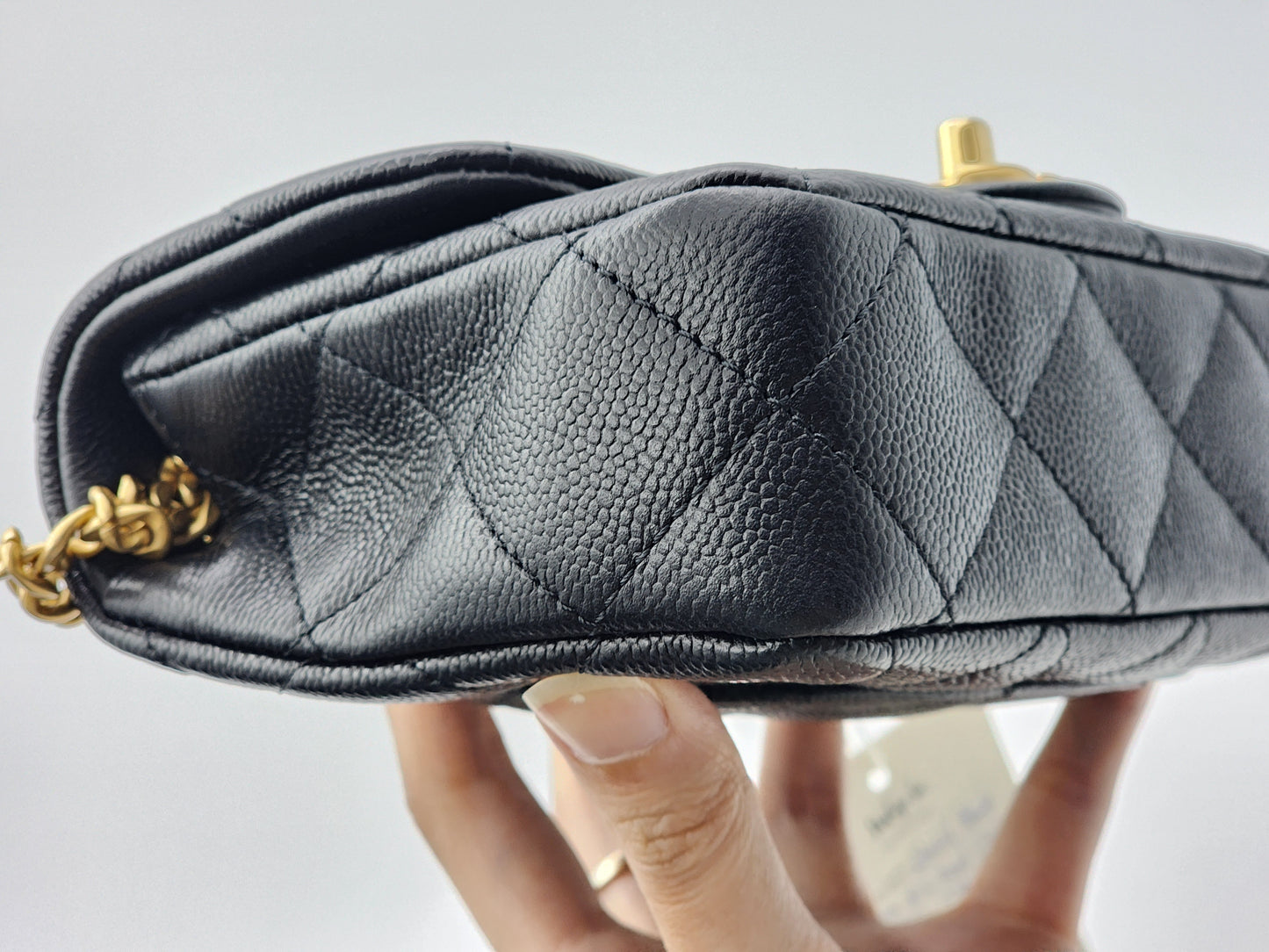 Chanel Black Caviar Mini Heart Crush Flap Bag