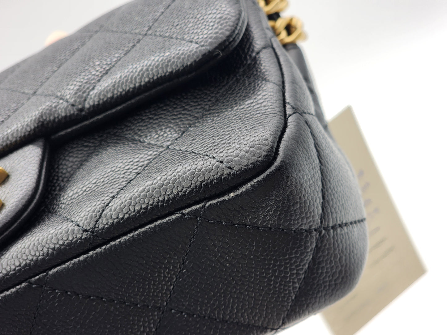 Chanel Black Caviar Mini Heart Crush Flap Bag