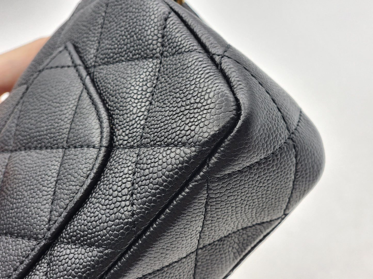 Chanel Black Caviar Mini Heart Crush Flap Bag