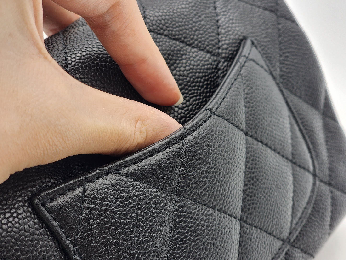 Chanel Black Caviar Mini Heart Crush Flap Bag