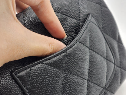 Chanel Black Caviar Mini Heart Crush Flap Bag