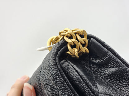 Chanel Black Caviar Mini Heart Crush Flap Bag