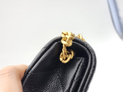 Chanel Black Caviar Mini Heart Crush Flap Bag