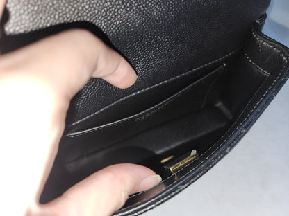Chanel Black Caviar Mini Heart Crush Flap Bag