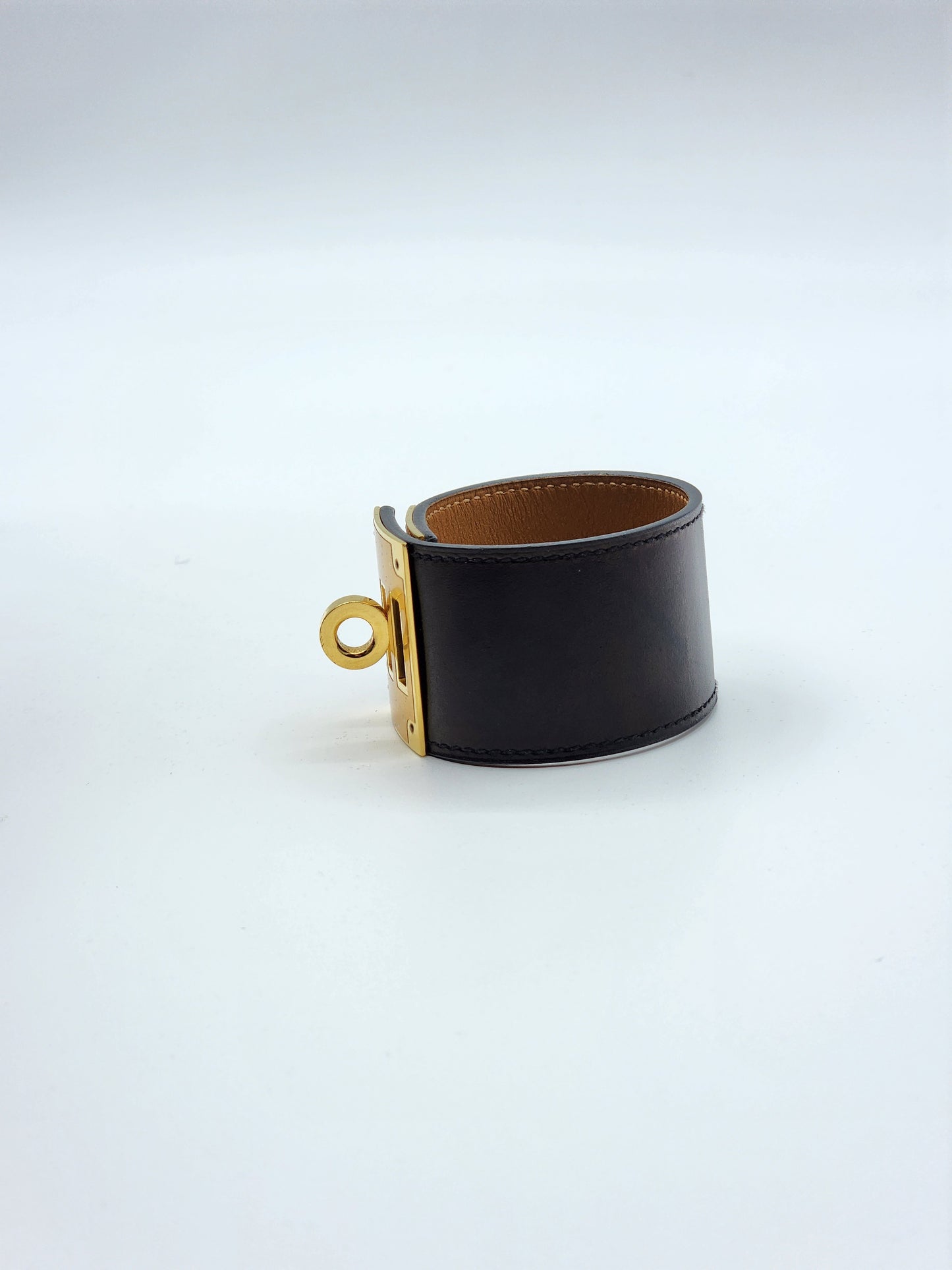 Hermes Black Kelly Dog Bracelet 35mm