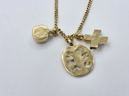 Chanel Light Gold Multi Pendant Necklace