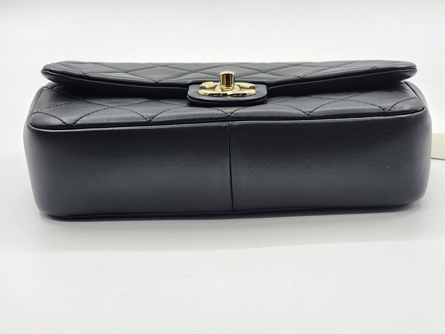Chanel Black Lambskin Elegant Chain Flap Bag (LGHW)