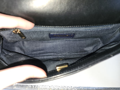 Chanel Black Lambskin Elegant Chain Flap Bag (LGHW)