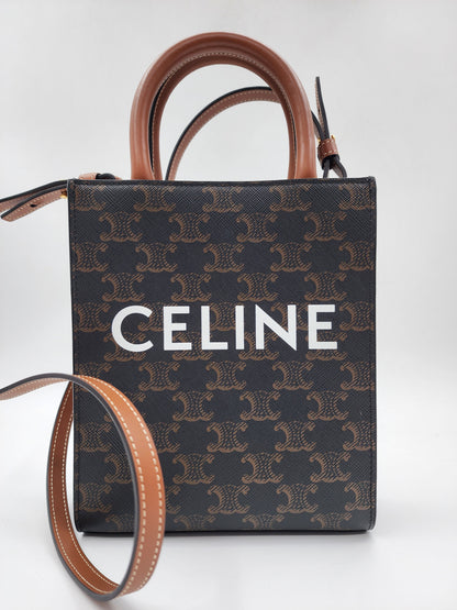 Celine Triomphe Vertical Mini Cabas