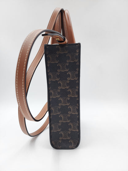 Celine Triomphe Vertical Mini Cabas