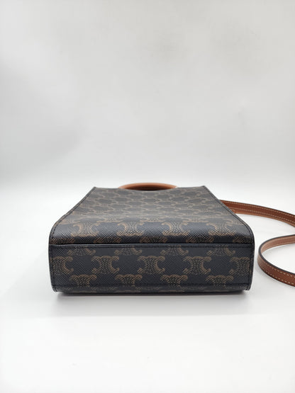 Celine Triomphe Vertical Mini Cabas
