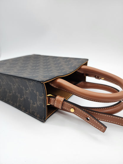 Celine Triomphe Vertical Mini Cabas