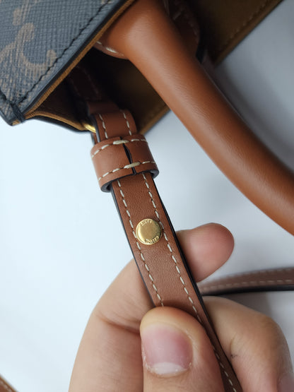 Celine Triomphe Vertical Mini Cabas